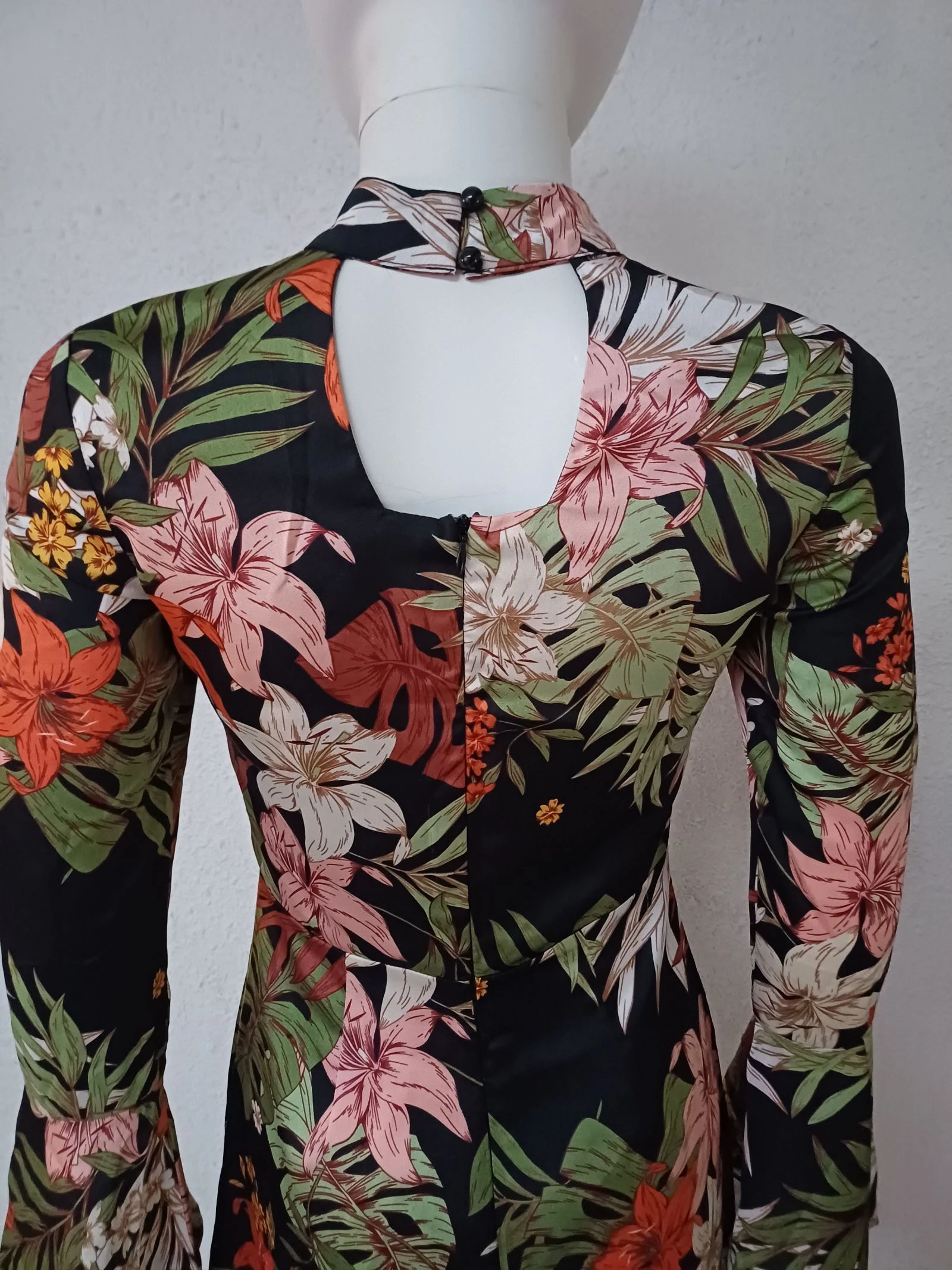 Very beautiful tropical print dress with wide sleeves - 36 Girl in mind – photo 4